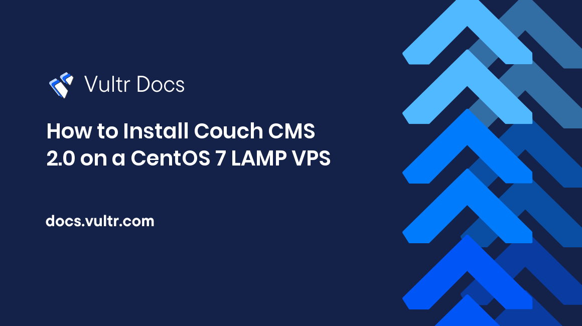 How to Install Couch CMS 2.0 on a CentOS 7 LAMP VPS header image