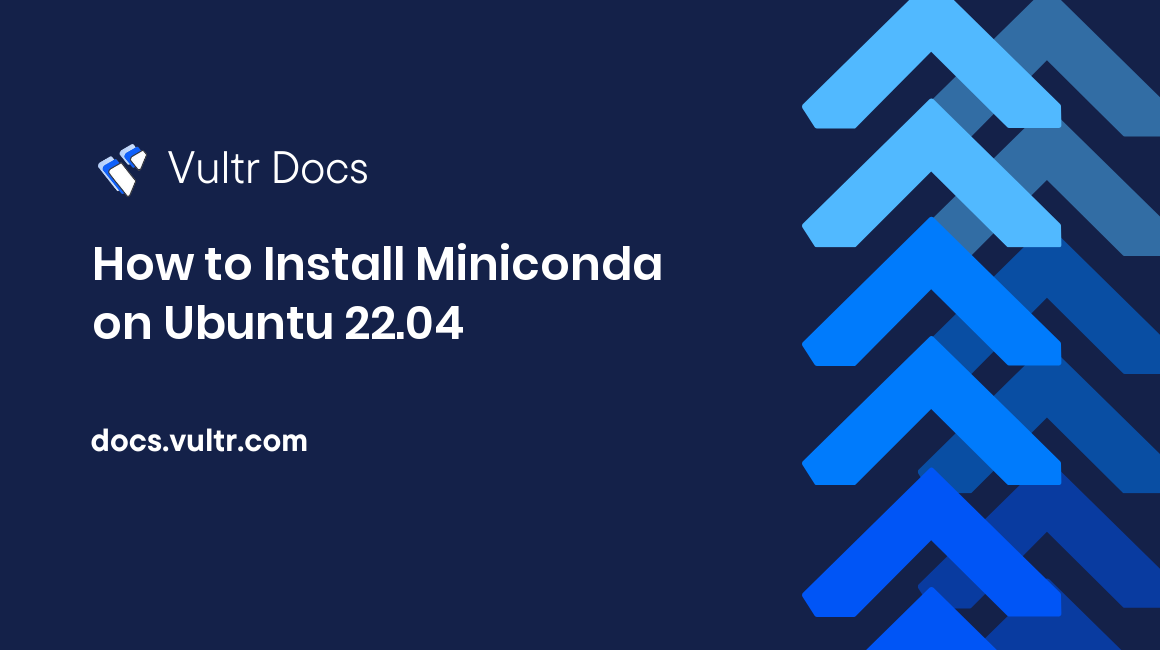 How to Install Miniconda on Ubuntu 22.04 header image