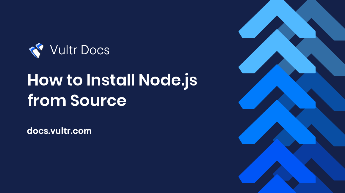 How to Install Node.js from Source header image