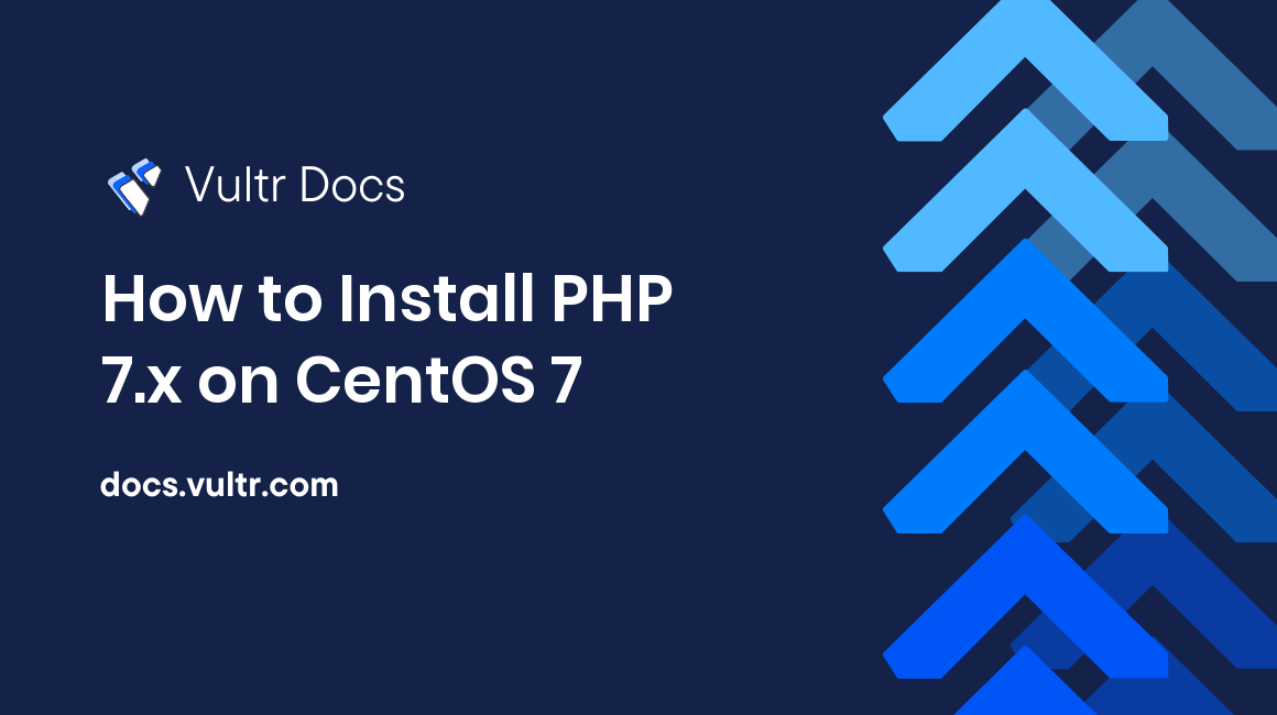 How to Install PHP 7.x on CentOS 7 header image