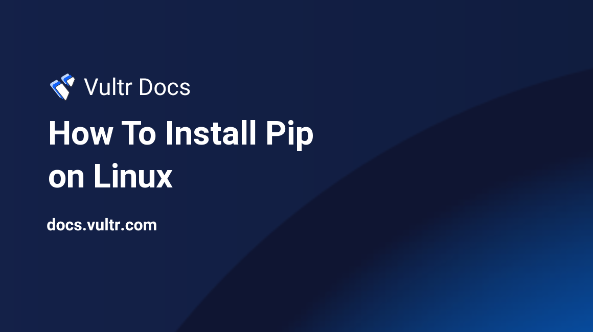 How To Install Pip on Linux header image