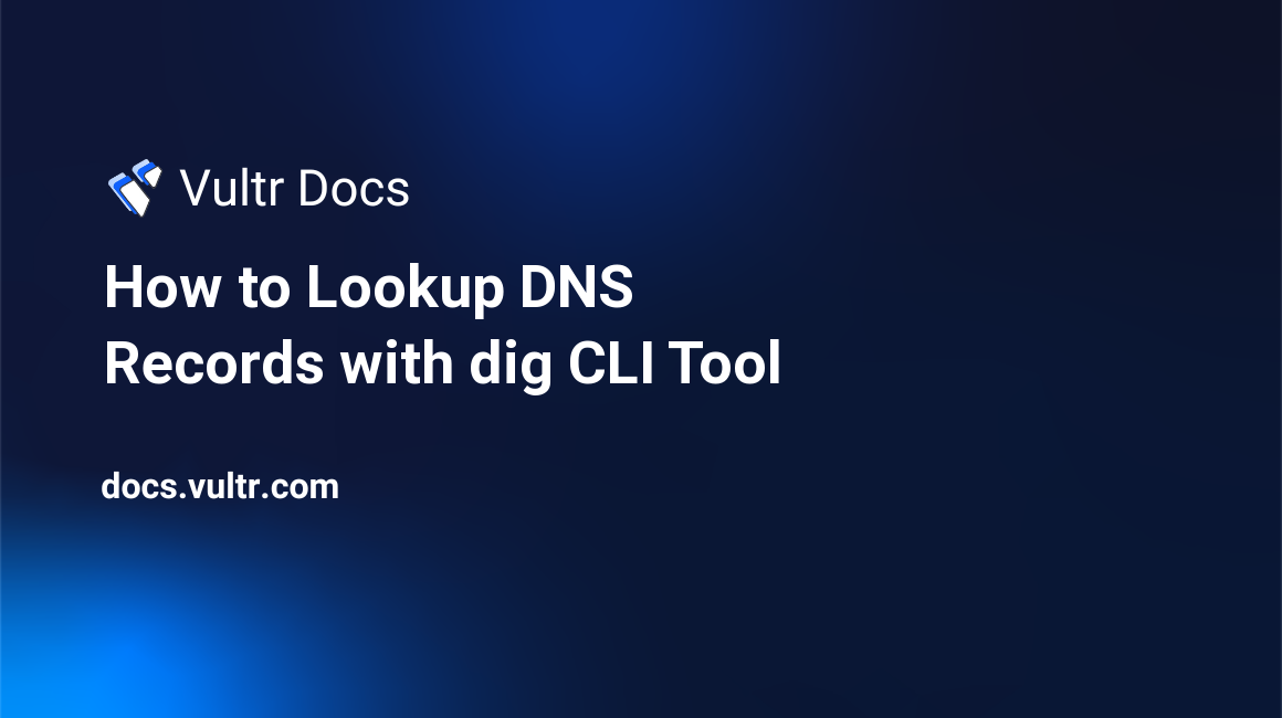 How to Lookup DNS Records with dig CLI Tool header image