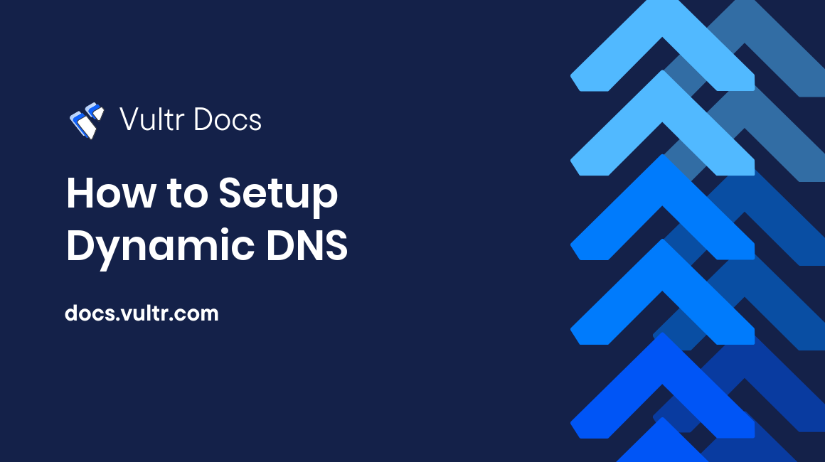 How to Setup Dynamic DNS header image
