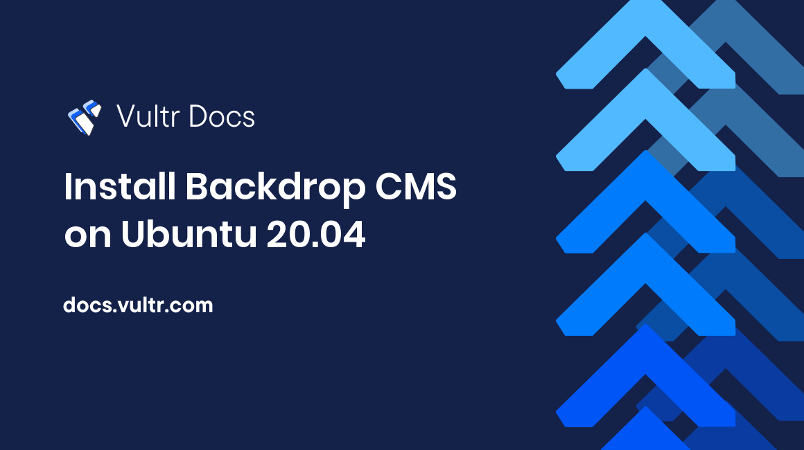 Install Backdrop CMS on Ubuntu 20.04 header image