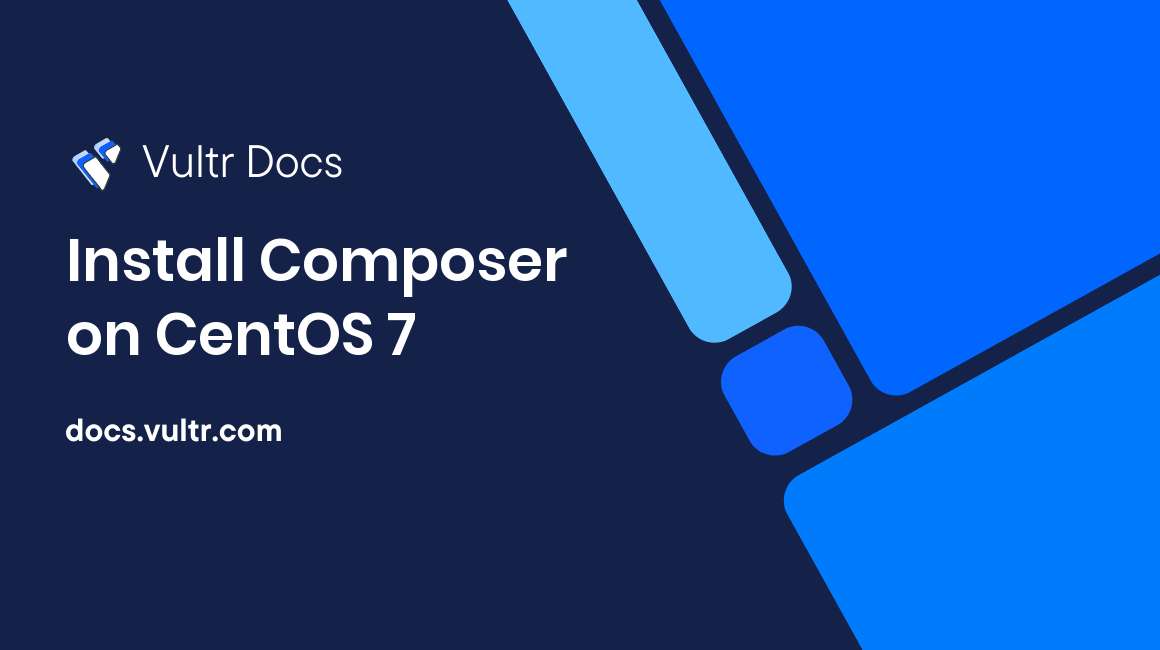 Install Composer on CentOS 7 header image