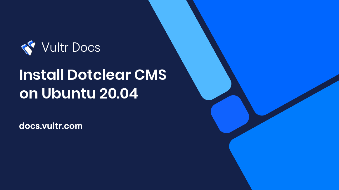 Install Dotclear CMS on Ubuntu 20.04 header image