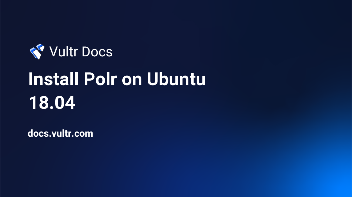 Install Polr on Ubuntu 18.04 header image