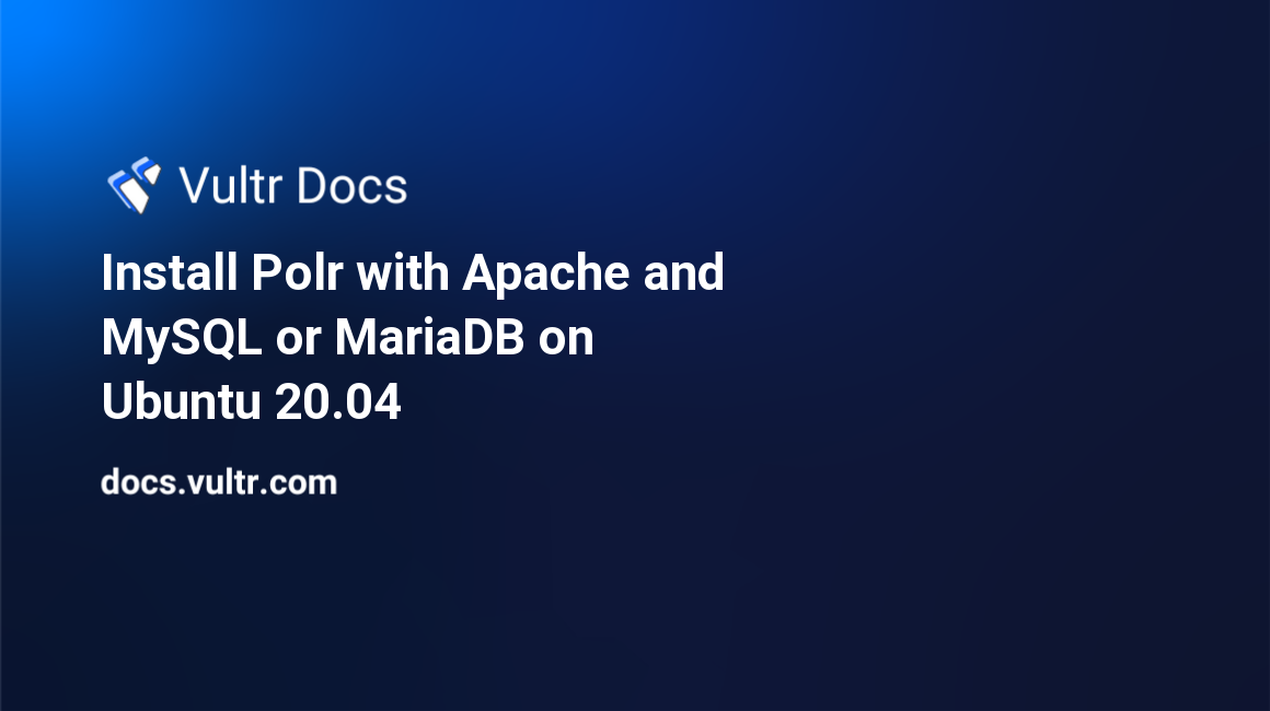 Install Polr with Apache and MySQL or MariaDB on Ubuntu 20.04 header image