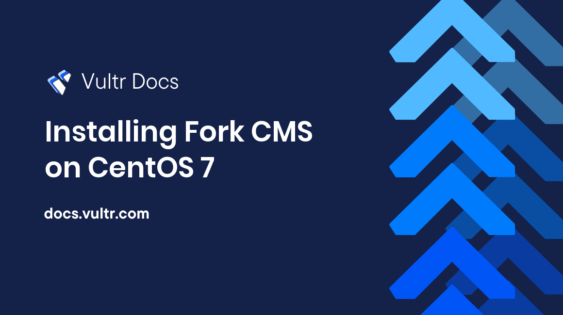 Installing Fork CMS on CentOS 7 header image