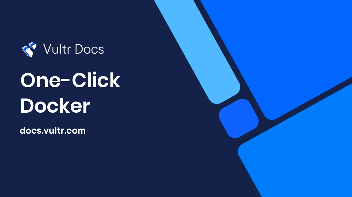 One-Click Docker header image