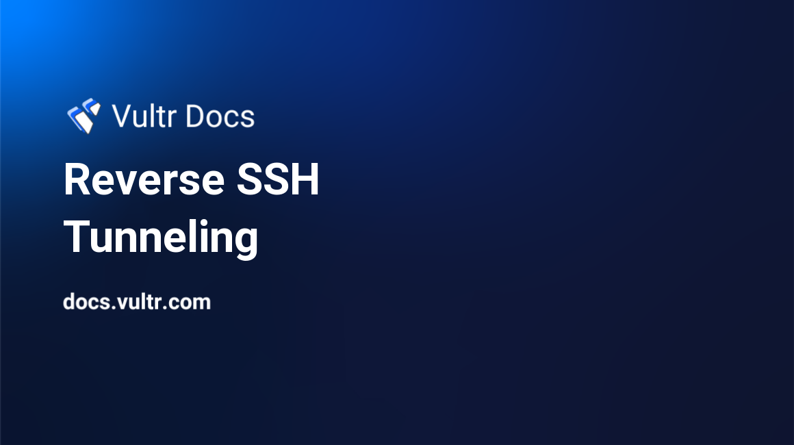 Reverse SSH Tunneling header image