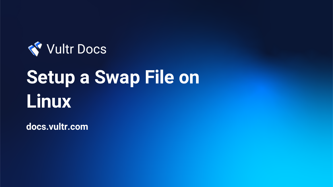 Setup a Swap File on Linux header image