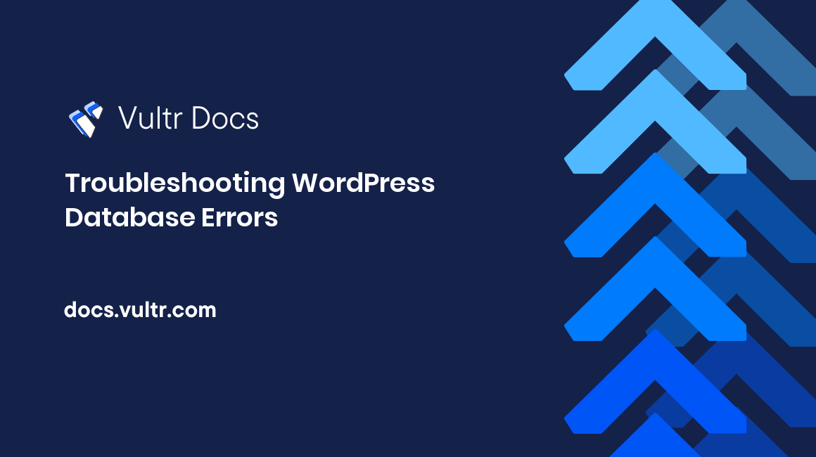 Troubleshooting WordPress Database Errors header image