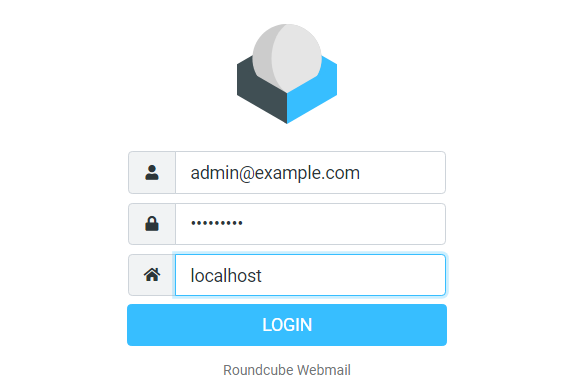 Roundcube login page