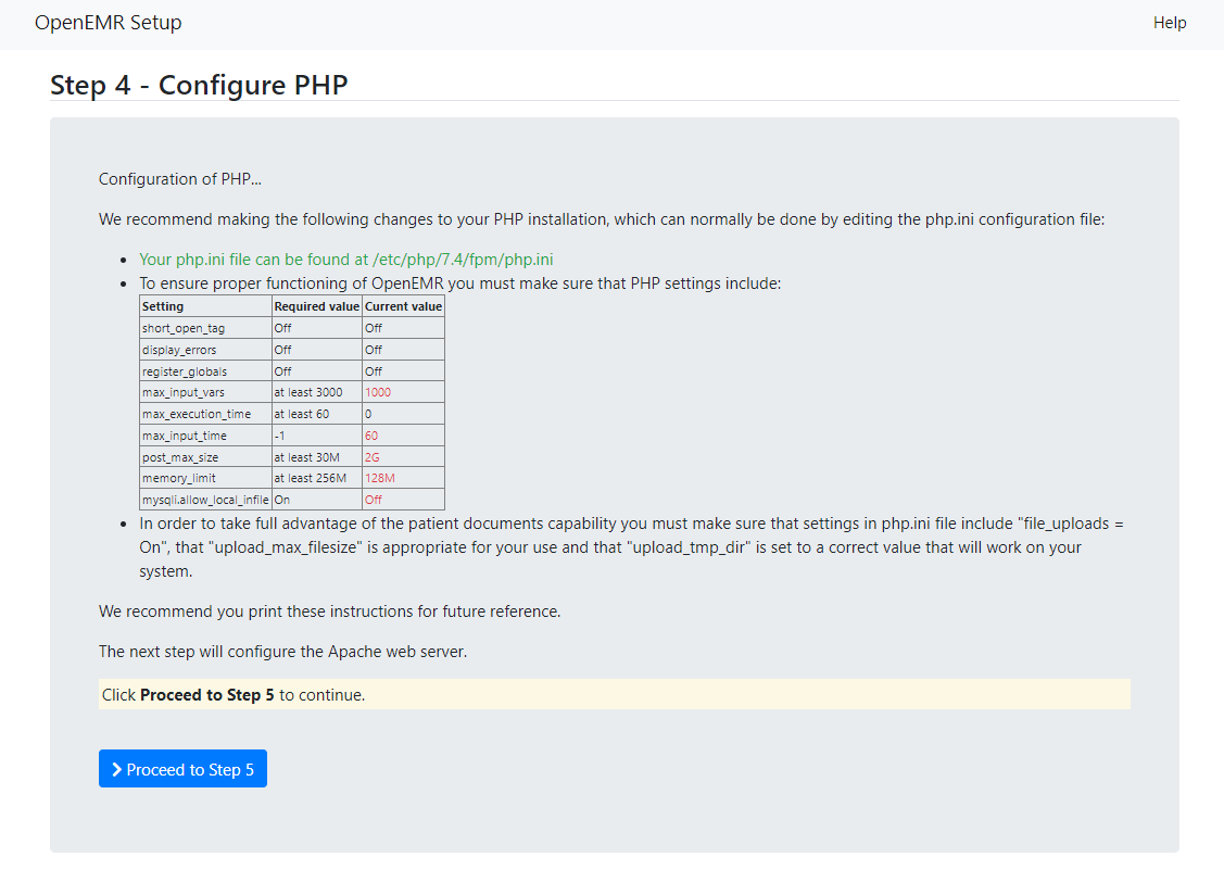Step 4 - Configure PHP