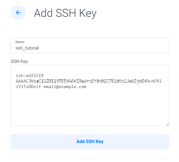 Add SSH Key