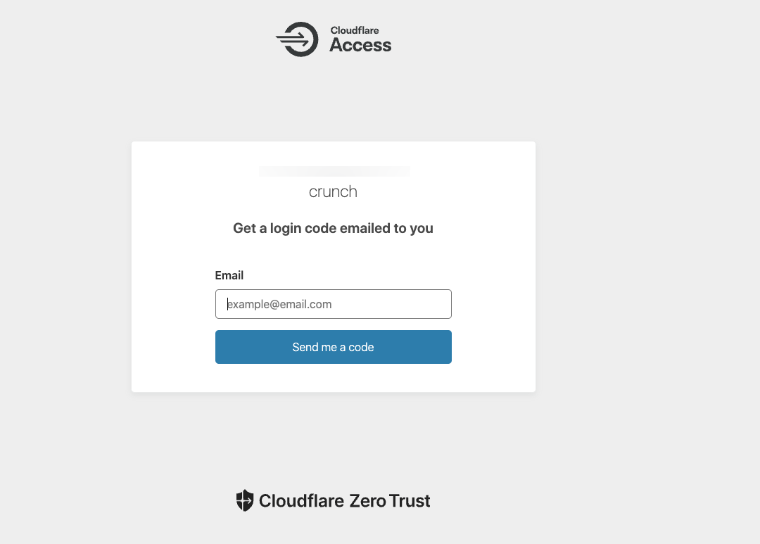 Cloudflare Zero Trust Page