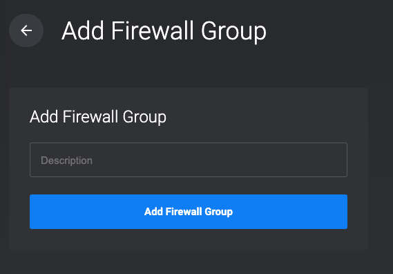 Add Vultr Firewall Group