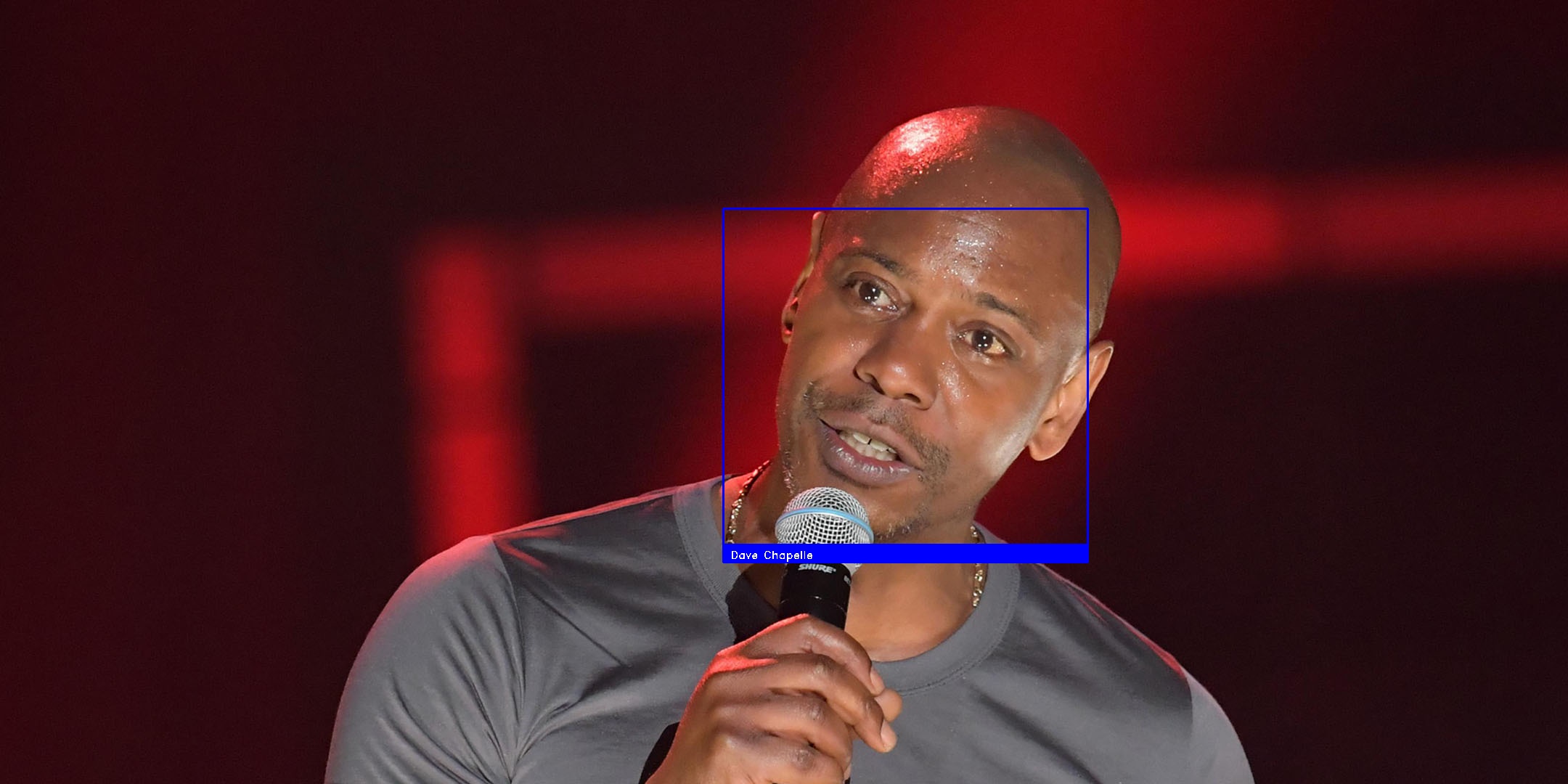 Dave Chapelle recognized from test image