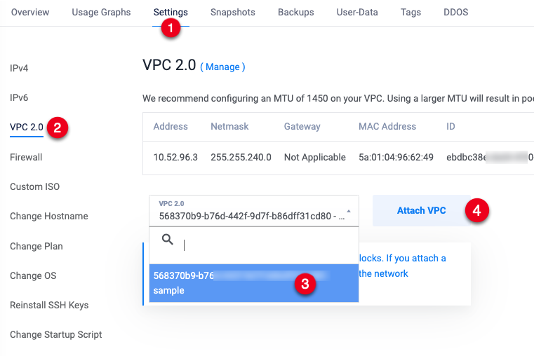 Attach additional Vultr VPC 2.0 Interfaces to a Windows Server