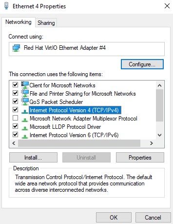 Configure Windows Interface IP Settings