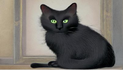 Sample black cat photo