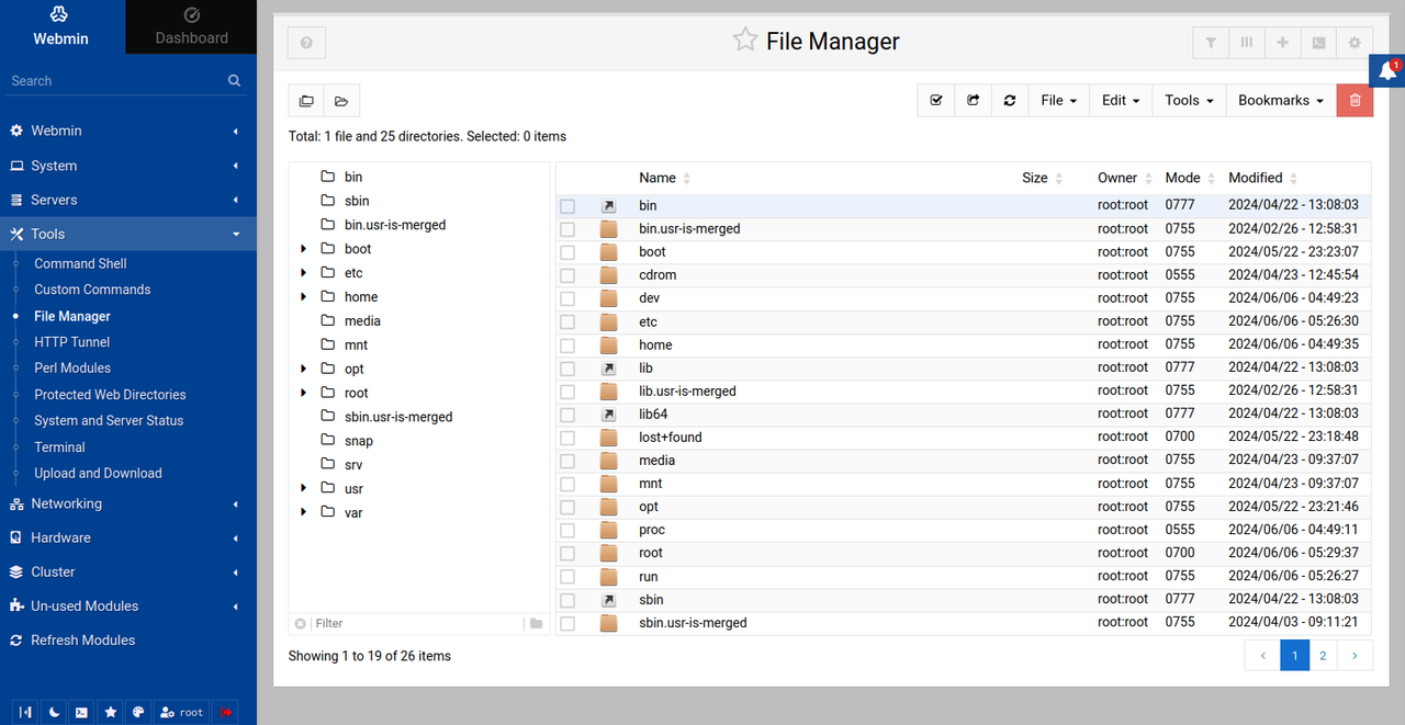 Access file manager