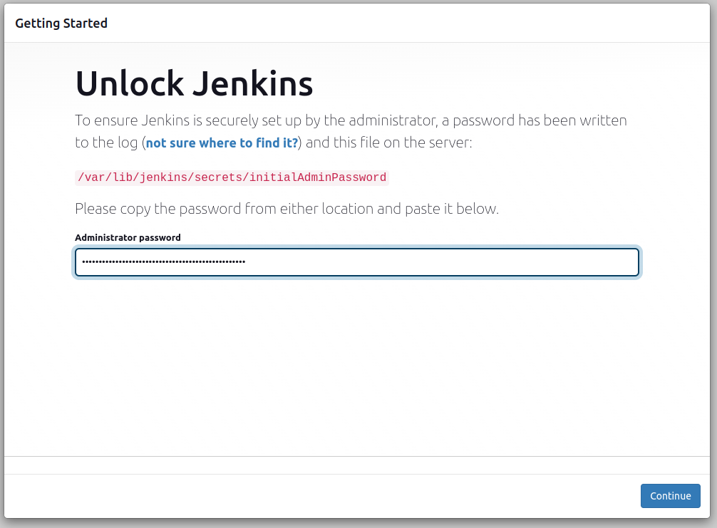 Unlock Jenkins