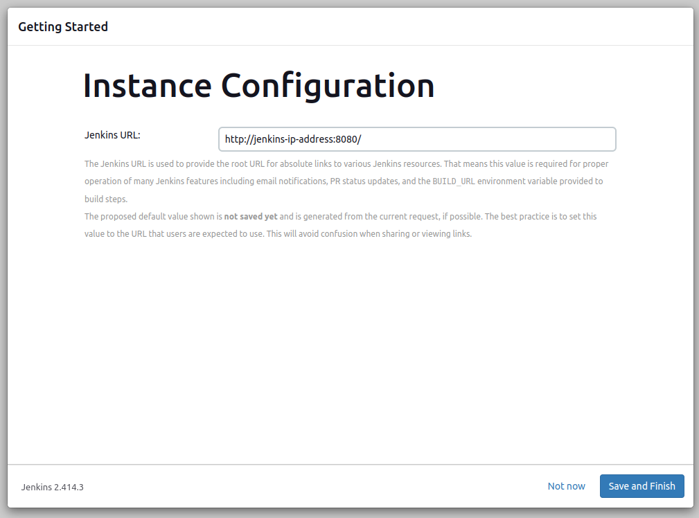 Jenkins Instance Configuration